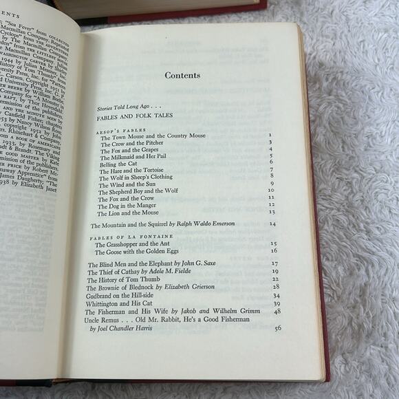 The Family Treasury of Childrens Stories book 1 and 2, 1956 HC GOOD Doubleday - Picture 5 of 16